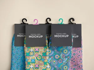 color socks design mockup 10