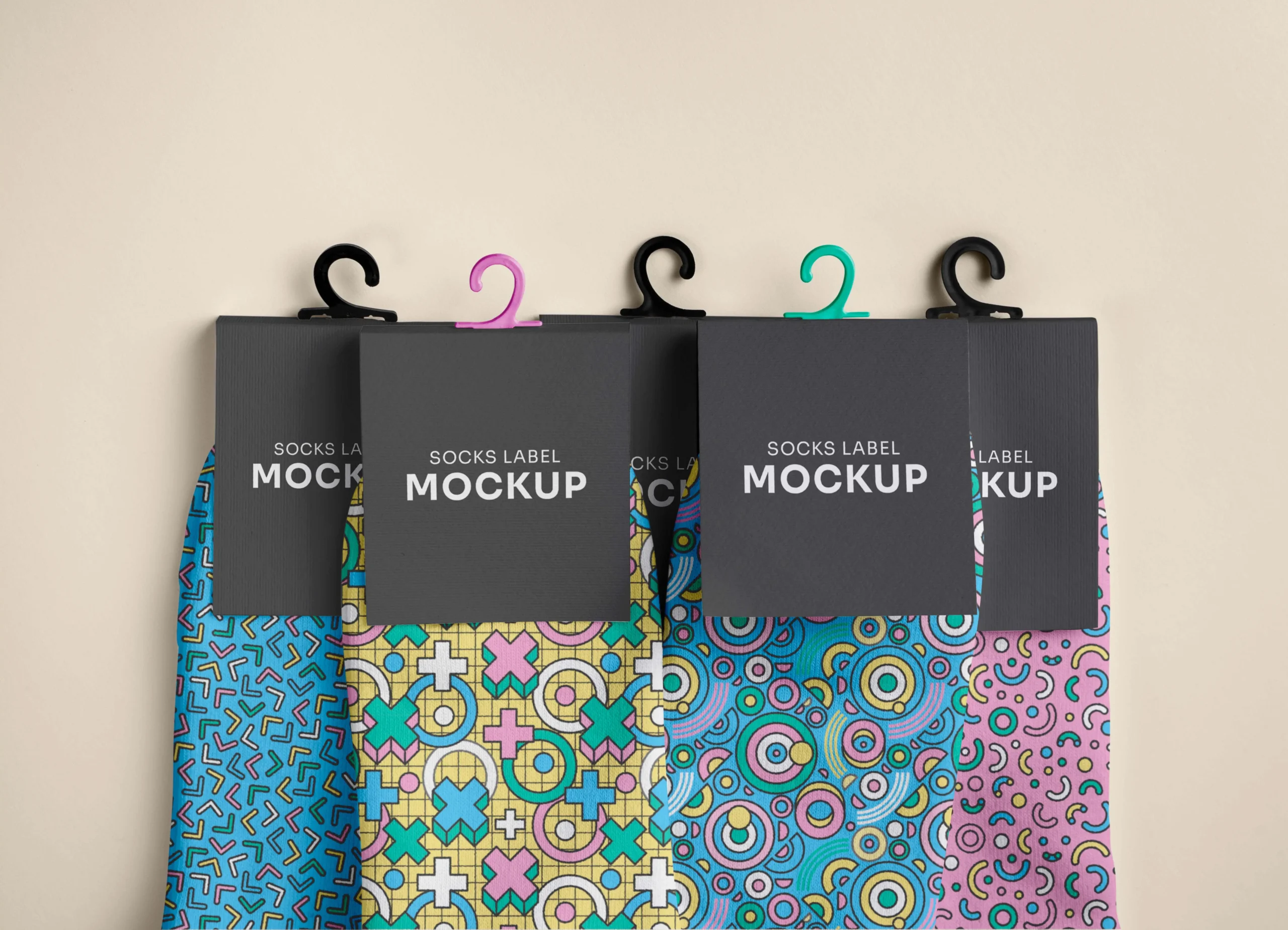 Color Socks Design Mockup 10