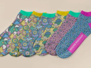 color socks design mockup 11