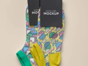 color socks design mockup 12
