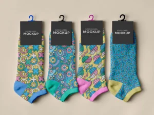 color socks design mockup 2
