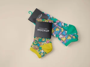 color socks design mockup 5