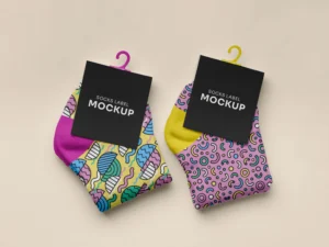 color socks design mockup 6