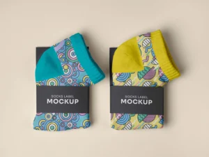 color socks design mockup 7