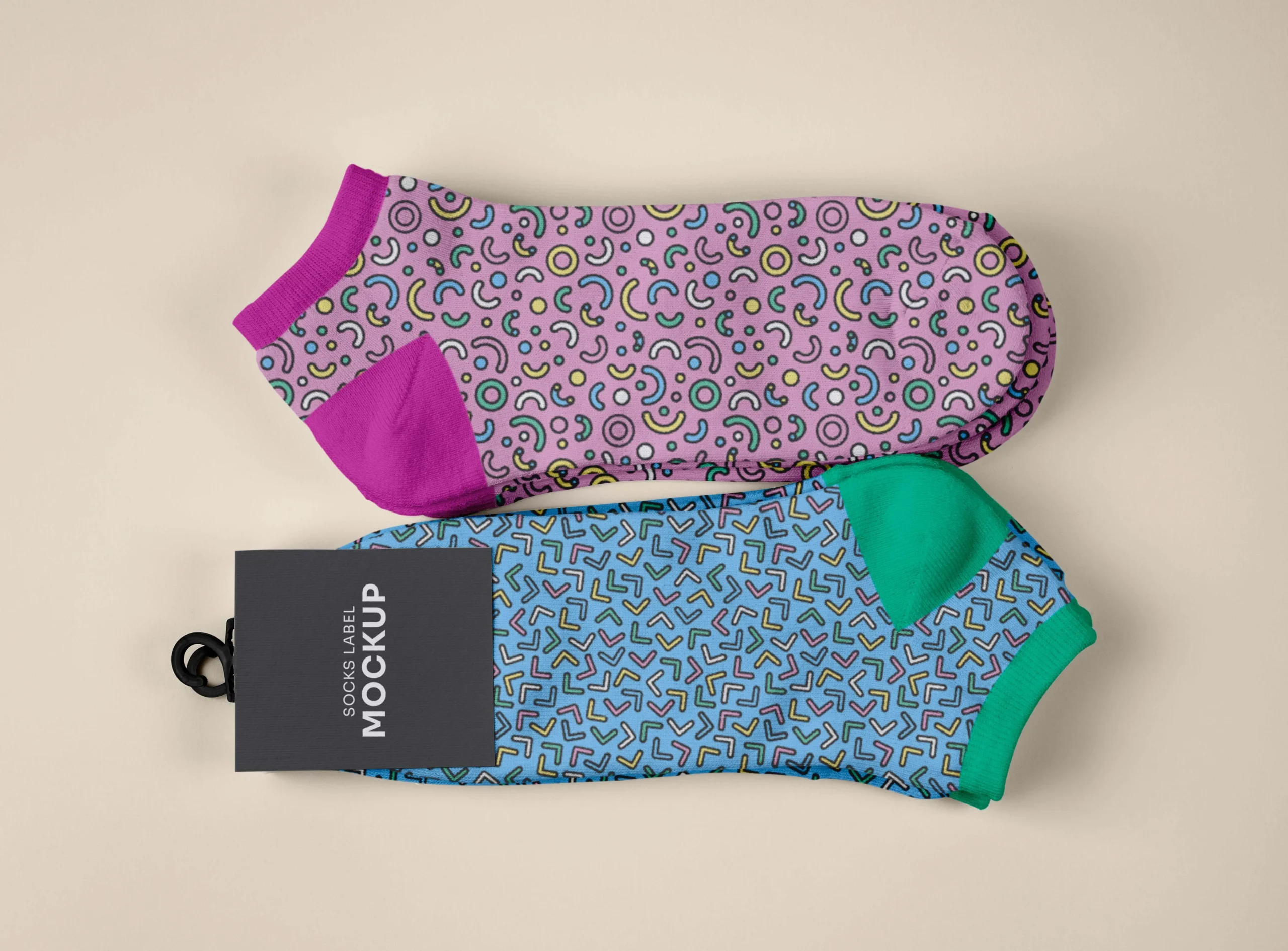 Color Socks Design Mockup 9