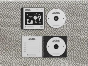 compact disk mockup