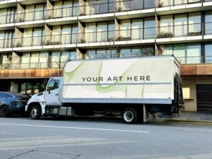container truck mockup