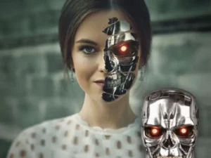 cool half cyborg photo effect for photoshop