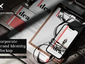 corporate brand identity mockup