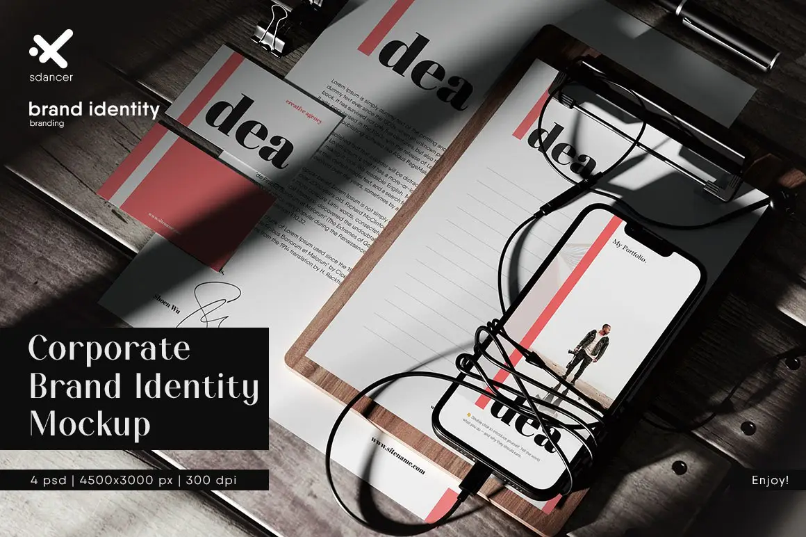 Corporate Brand Identity Mockup