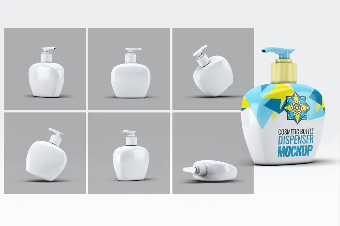 Cosmetic Bottle Dispenser Mock-Up V