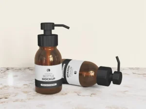 cosmetic bottle mockup