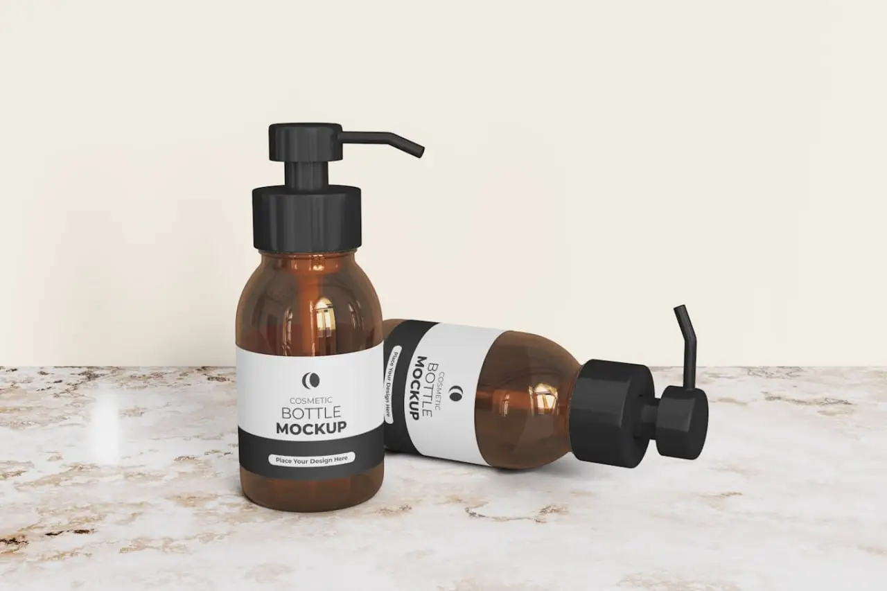 Cosmetic Bottle Mockup