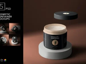cosmetic container mockups