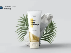 cosmetic tube bottle mockup