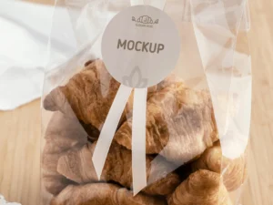 croissants in transparent packaging