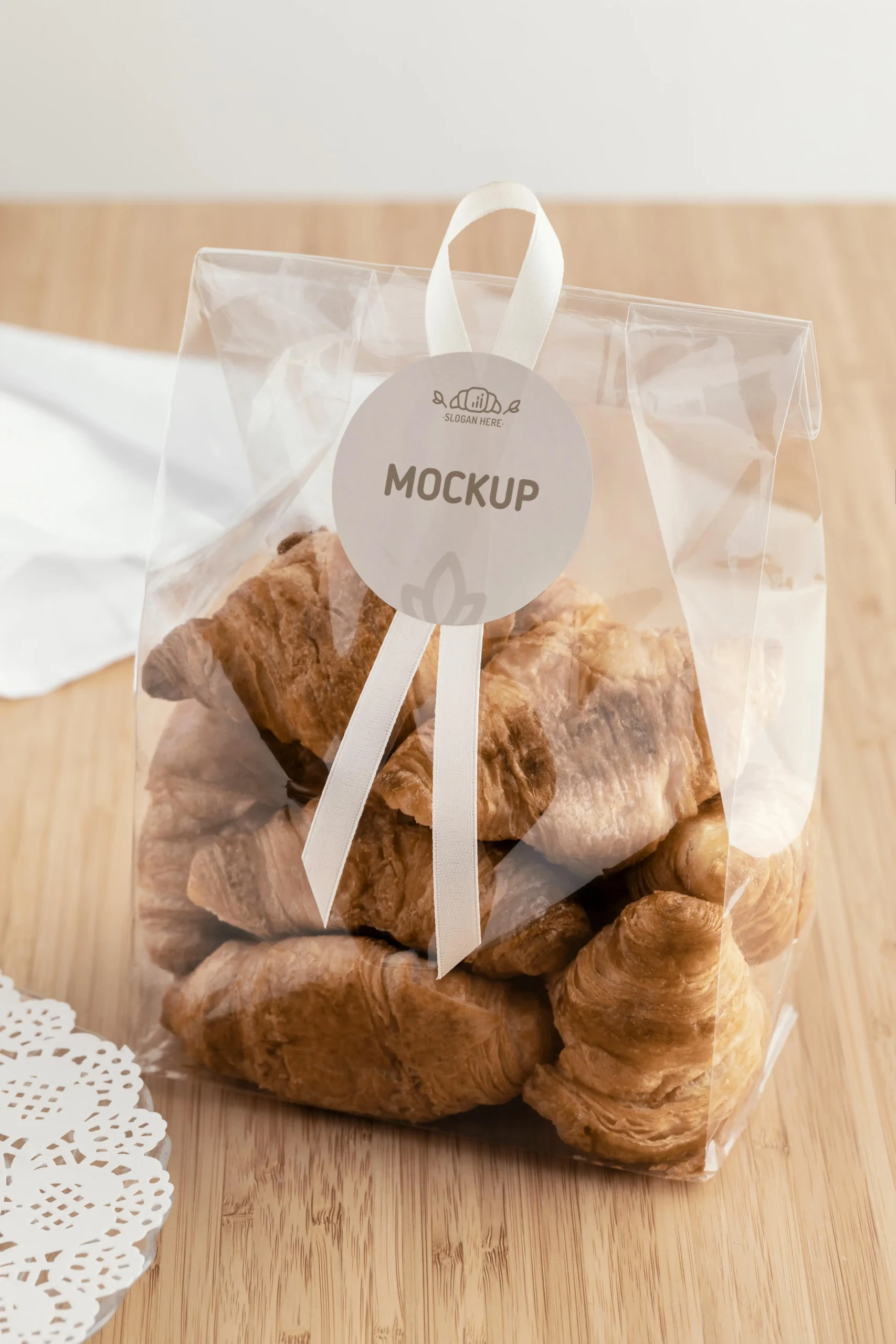 Croissants In Transparent Packaging
