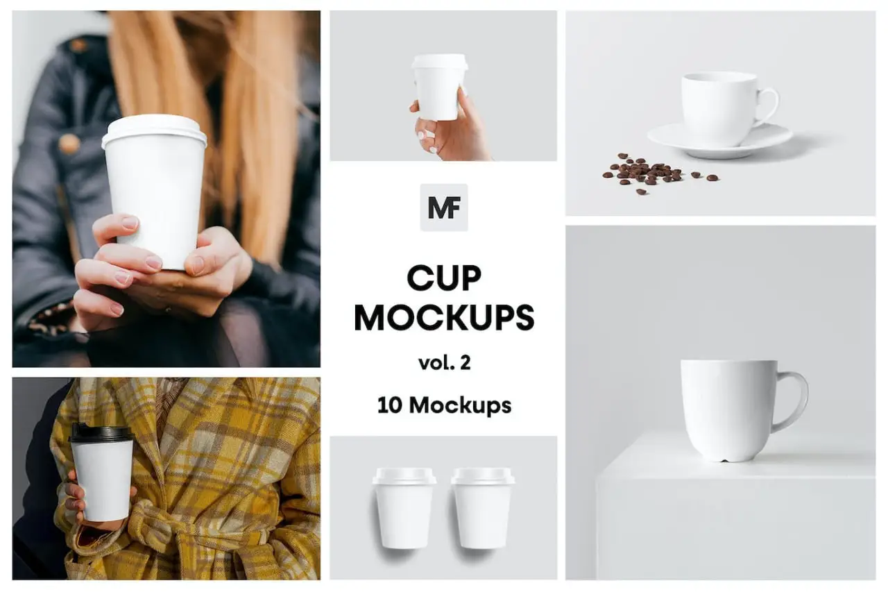 Cup Mockups-Packaging Mockups Vol