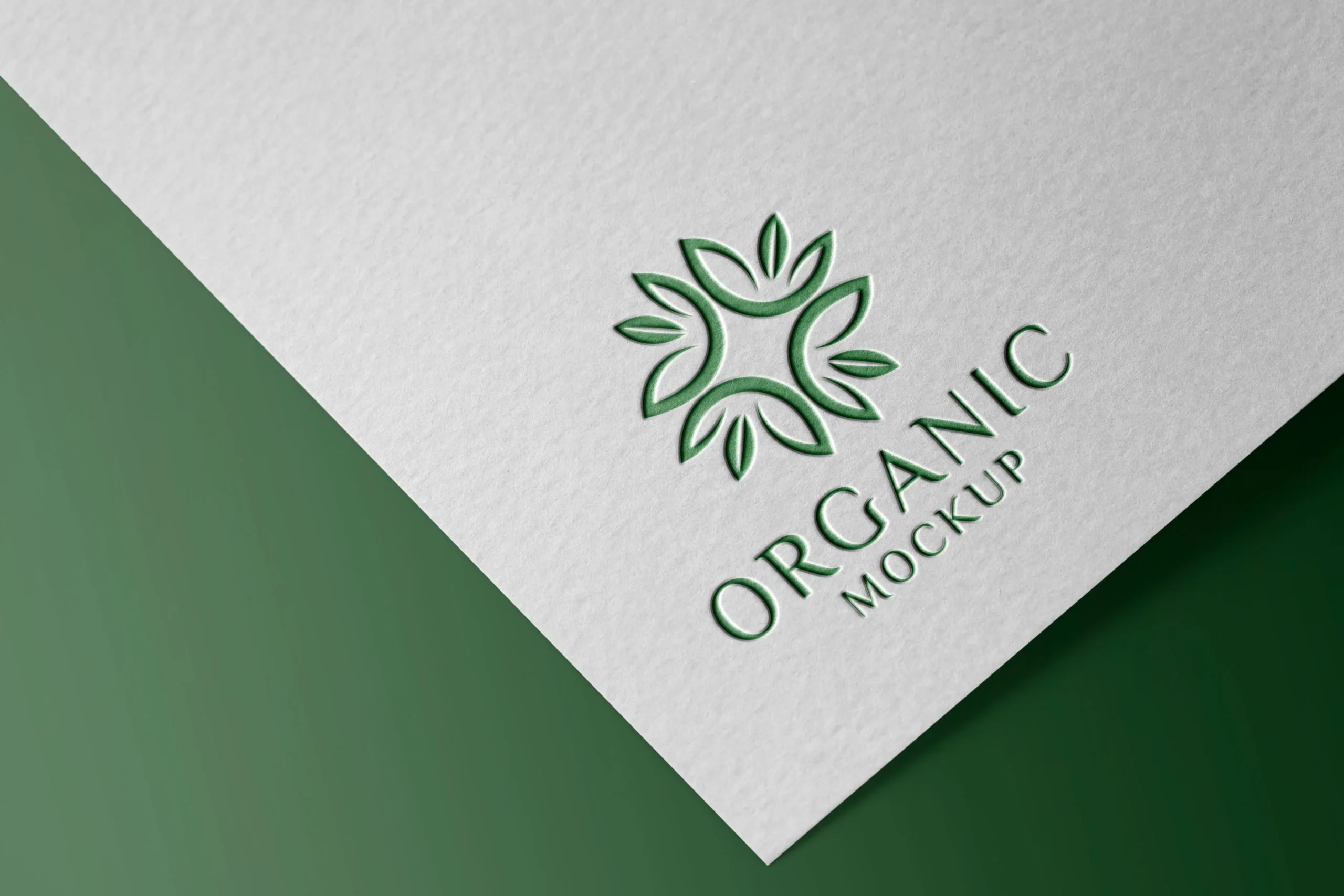Cut Out Logo Mock Up Paper