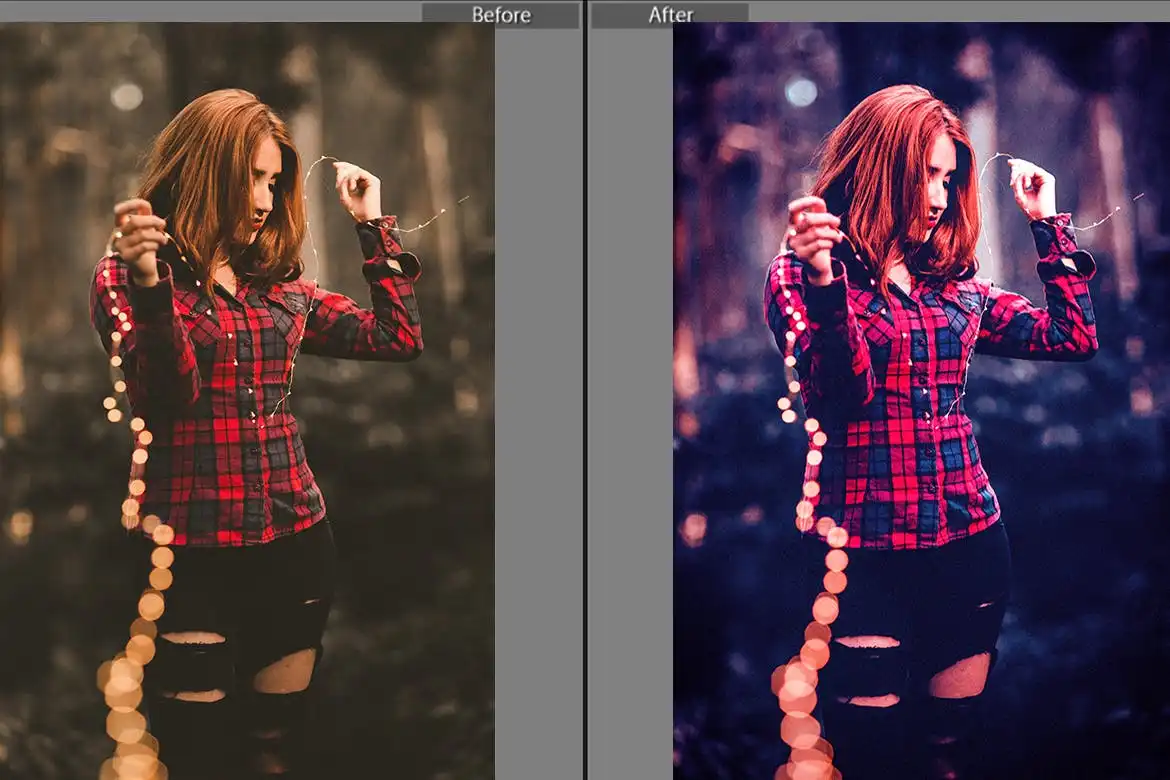 Cyberpunk Color Grade Photoshop Action