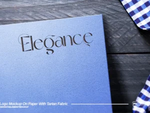 debossed logo mockup