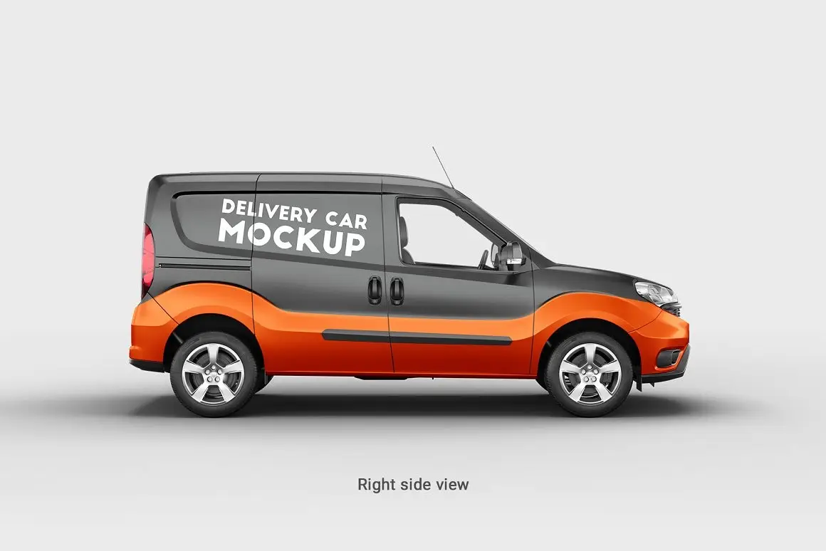 Delivery Car Mockup