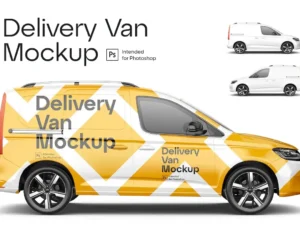 delivery van mockup
