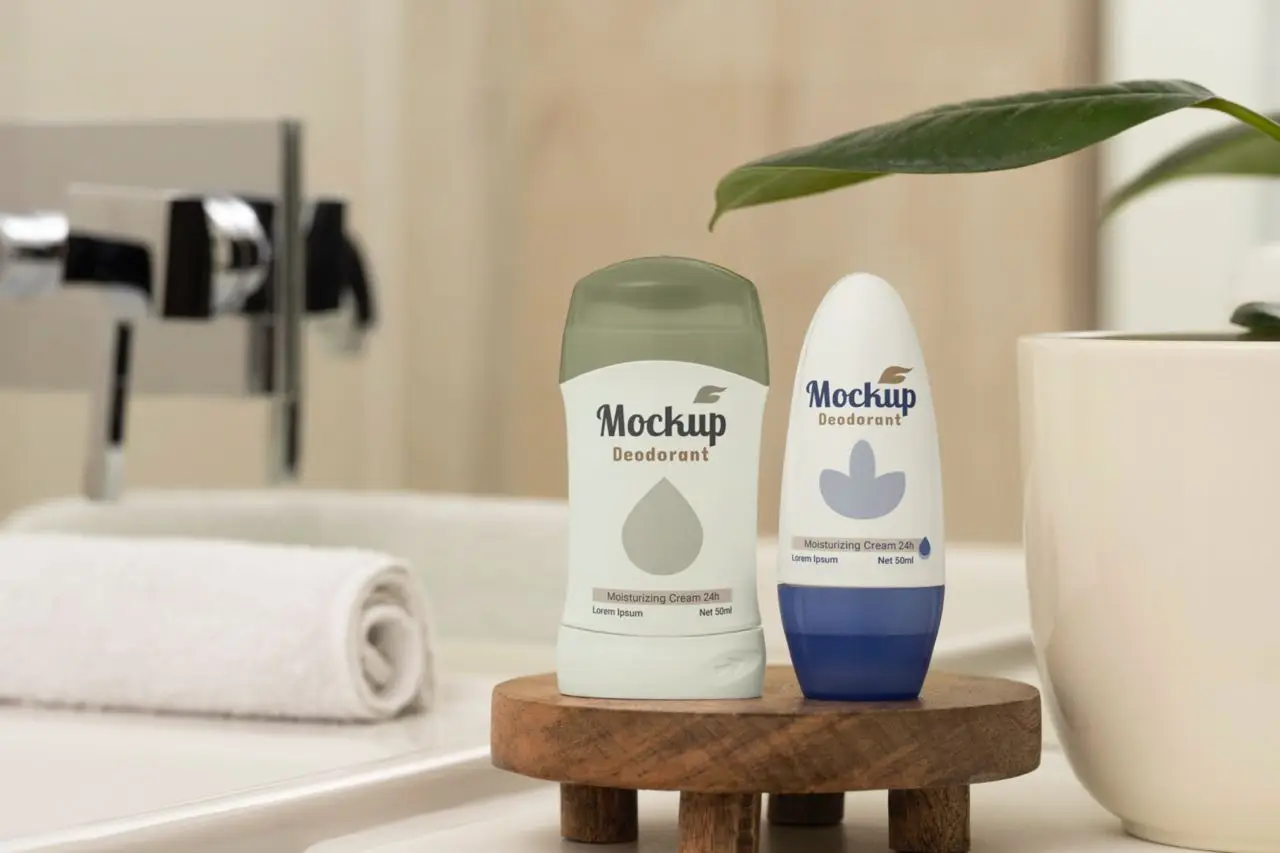 Deodarant Botal Mockup