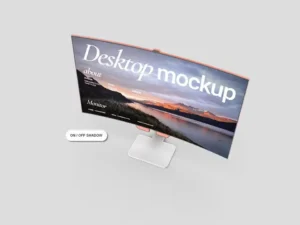 desktop monitor mockup 5
