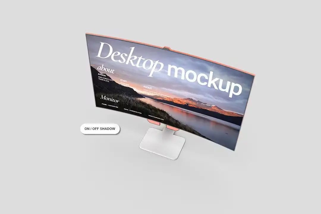 Desktop Monitor Mockup