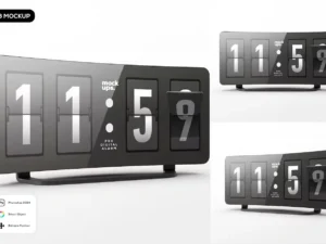 digital alarm mockup