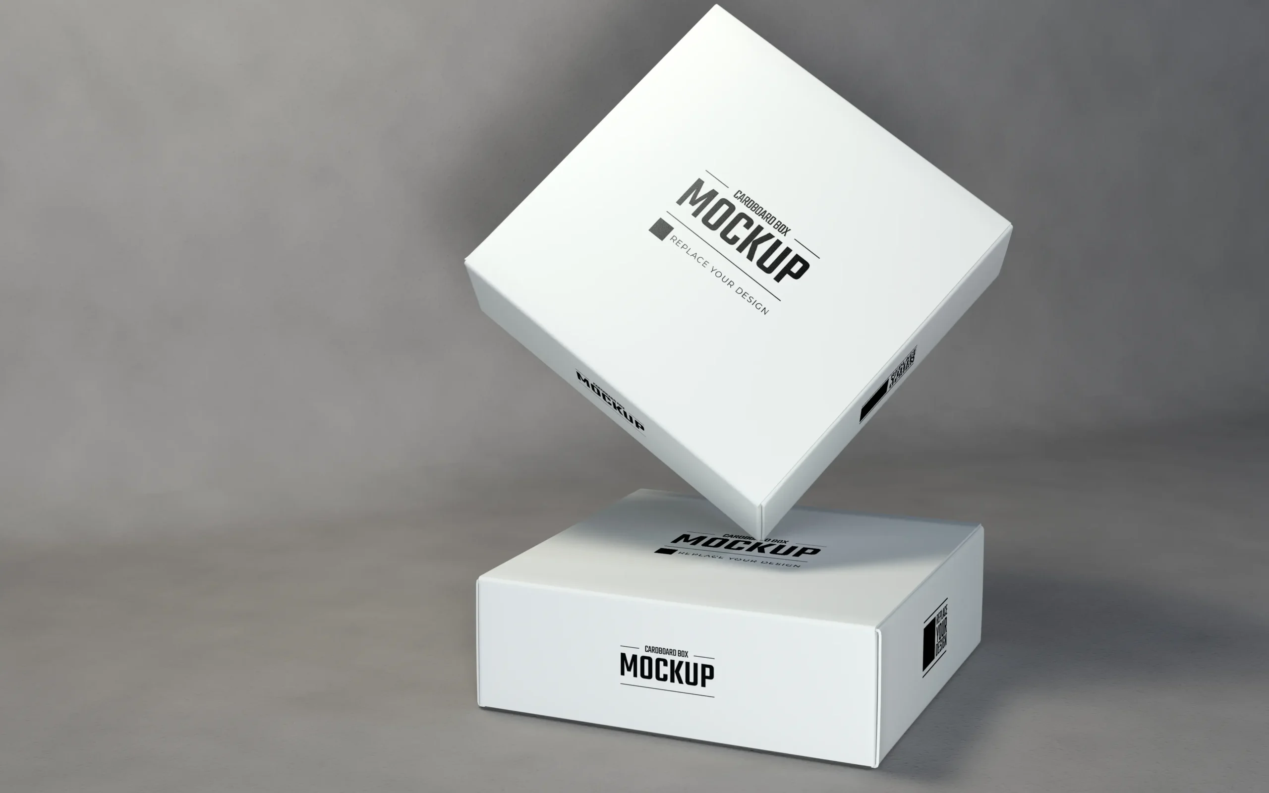 Display White Square Cardboard Boxes Mockup 8 display white square cardboard boxes mockup 9