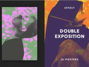 double exposition photoshop effect for posters