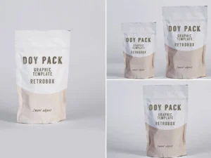 doy pack mock up