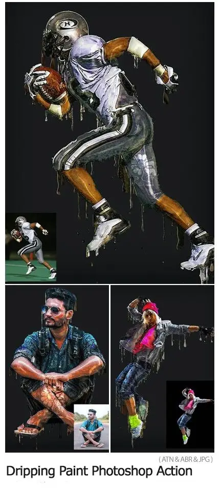 Dripping Paint Photoshop Action