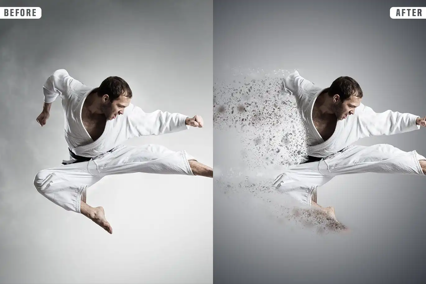 Dust Dispersion Photoshop Action