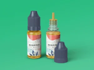 e juice vape dropper bottle mockup v