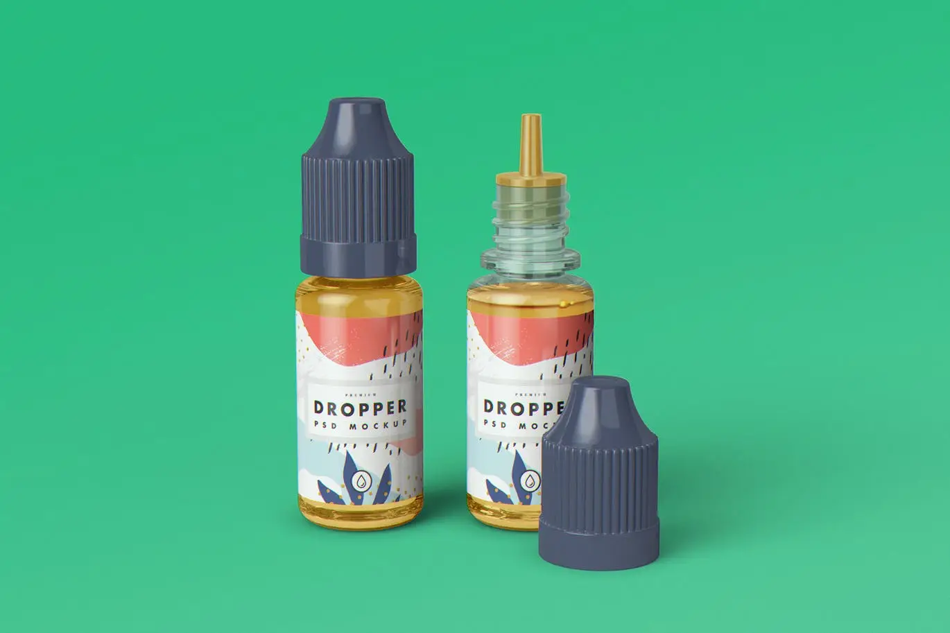 E-Juice Vape Dropper Bottle Mockup V