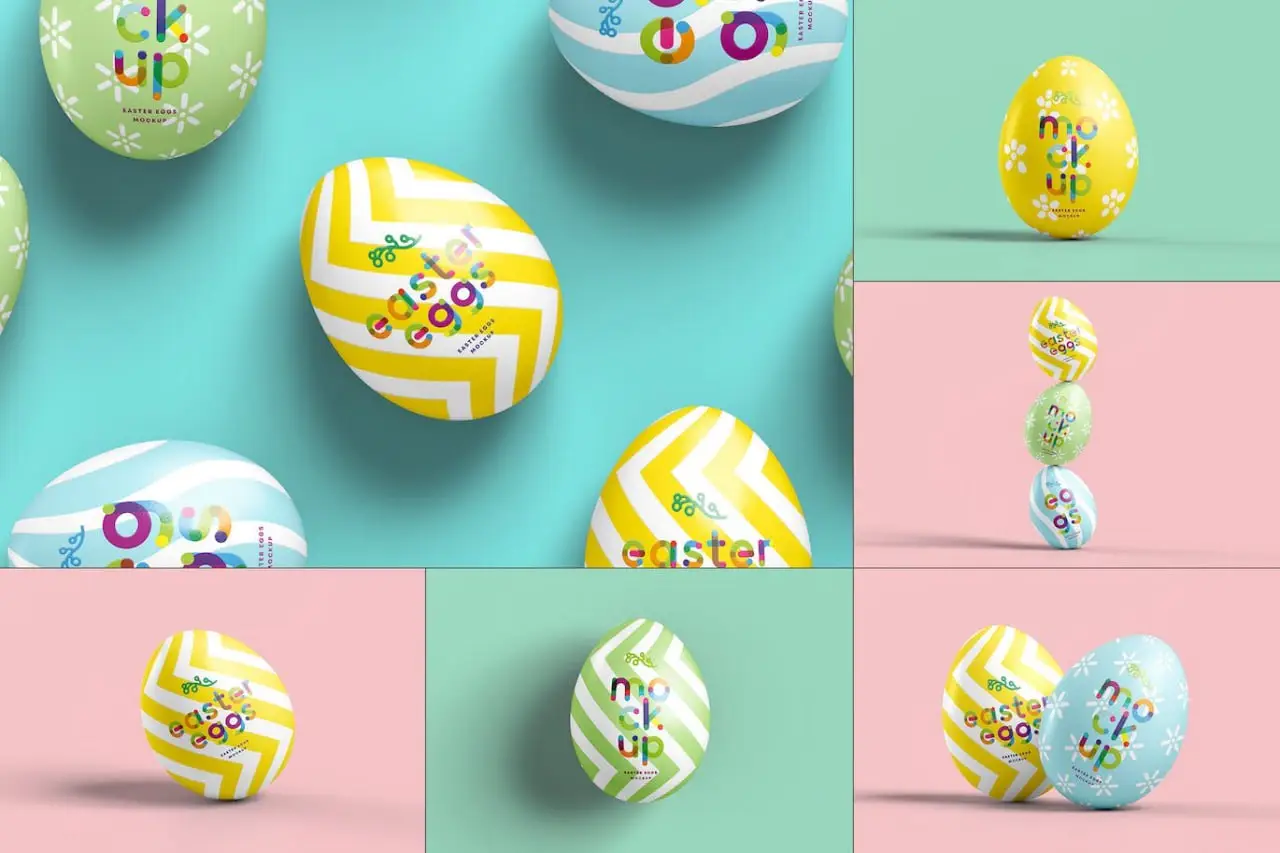 Easter Eggs Mock-Up