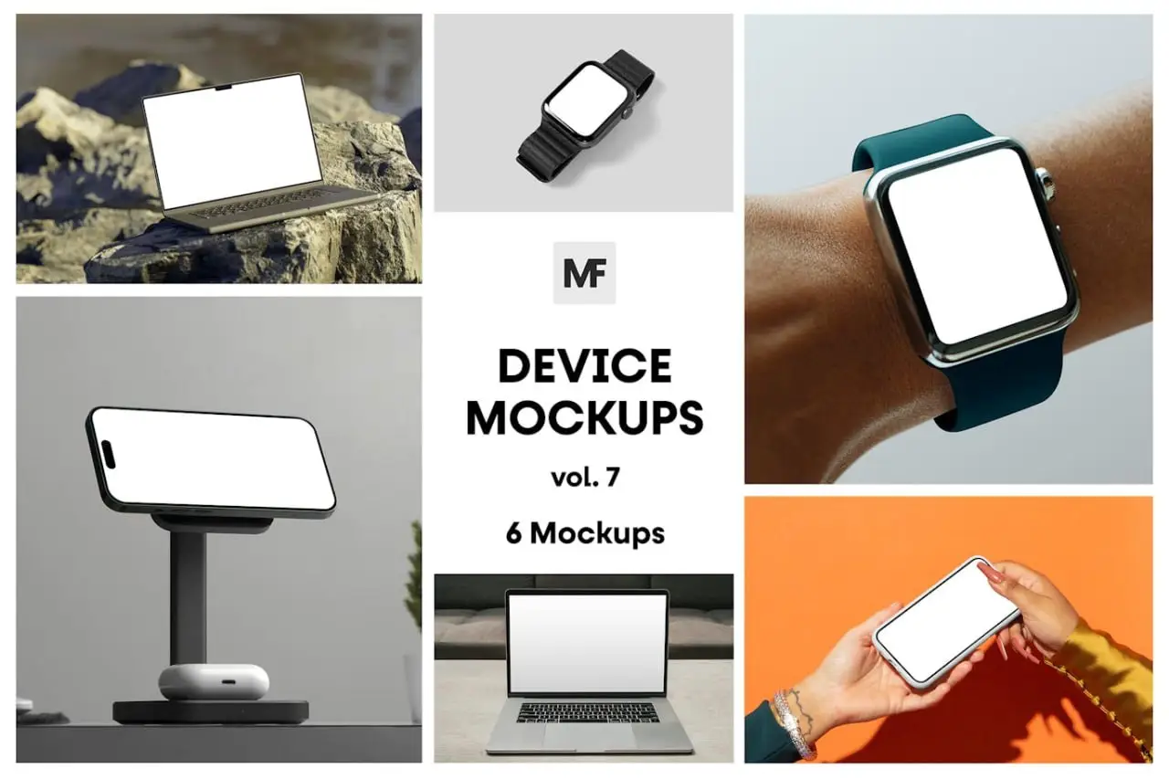 Electronic Device Mockups Vol 1
