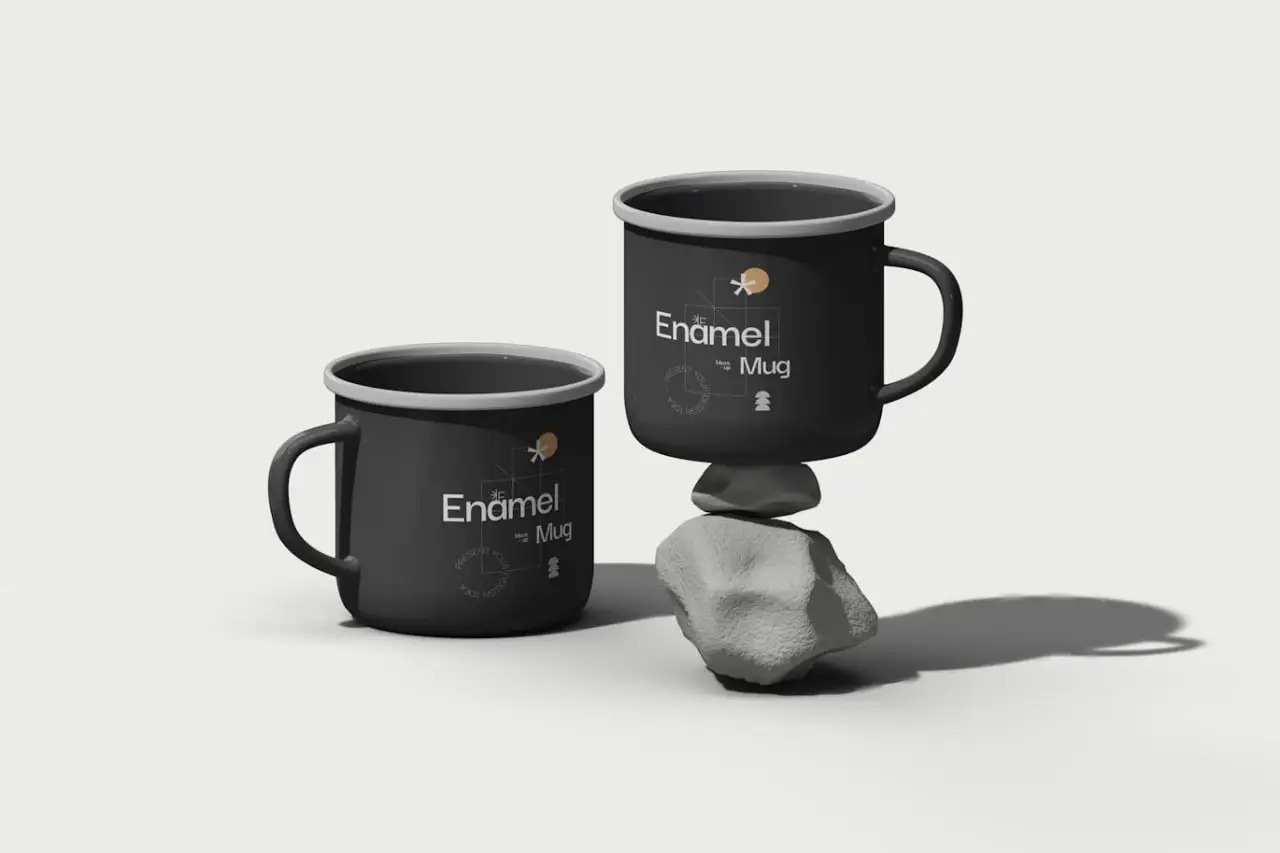 Enamel Mug Mockups