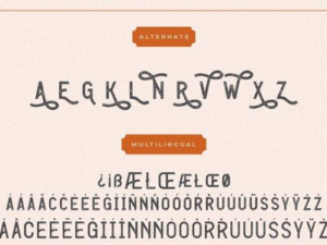 enternal vintage stamp typeface