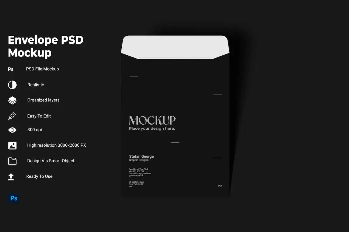 Envelope Psd Mockup