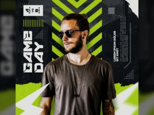 esport gameday social media instagram post banner templatee
