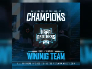 esport gaming social media and instagram post template