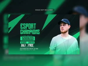 esport gaming social media and web banner post template