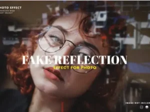 fake window reflection overlay photo effect