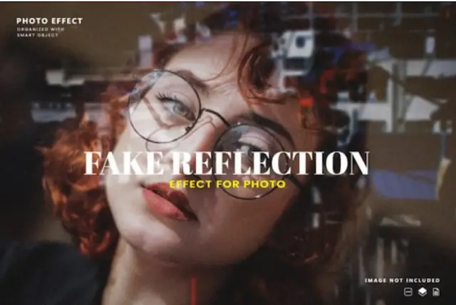 Fake Window Reflection Overlay Photo Effect
