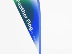 feather flag banners mockup 5
