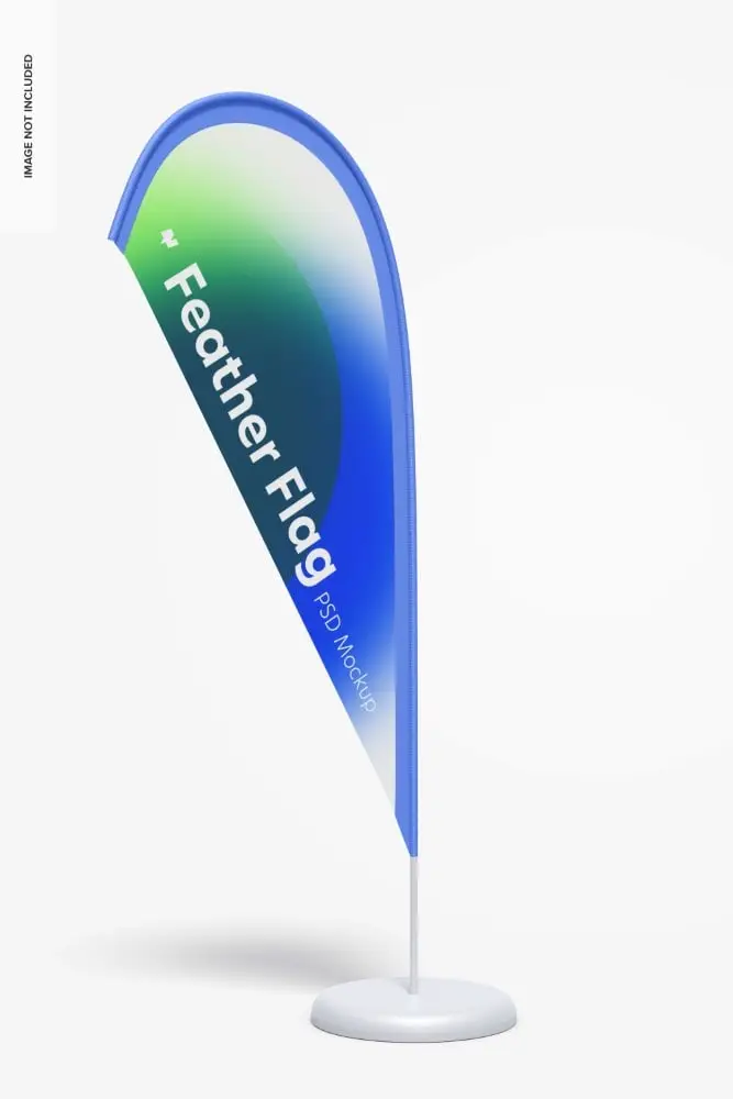 Feather Flag Banners Mockup
